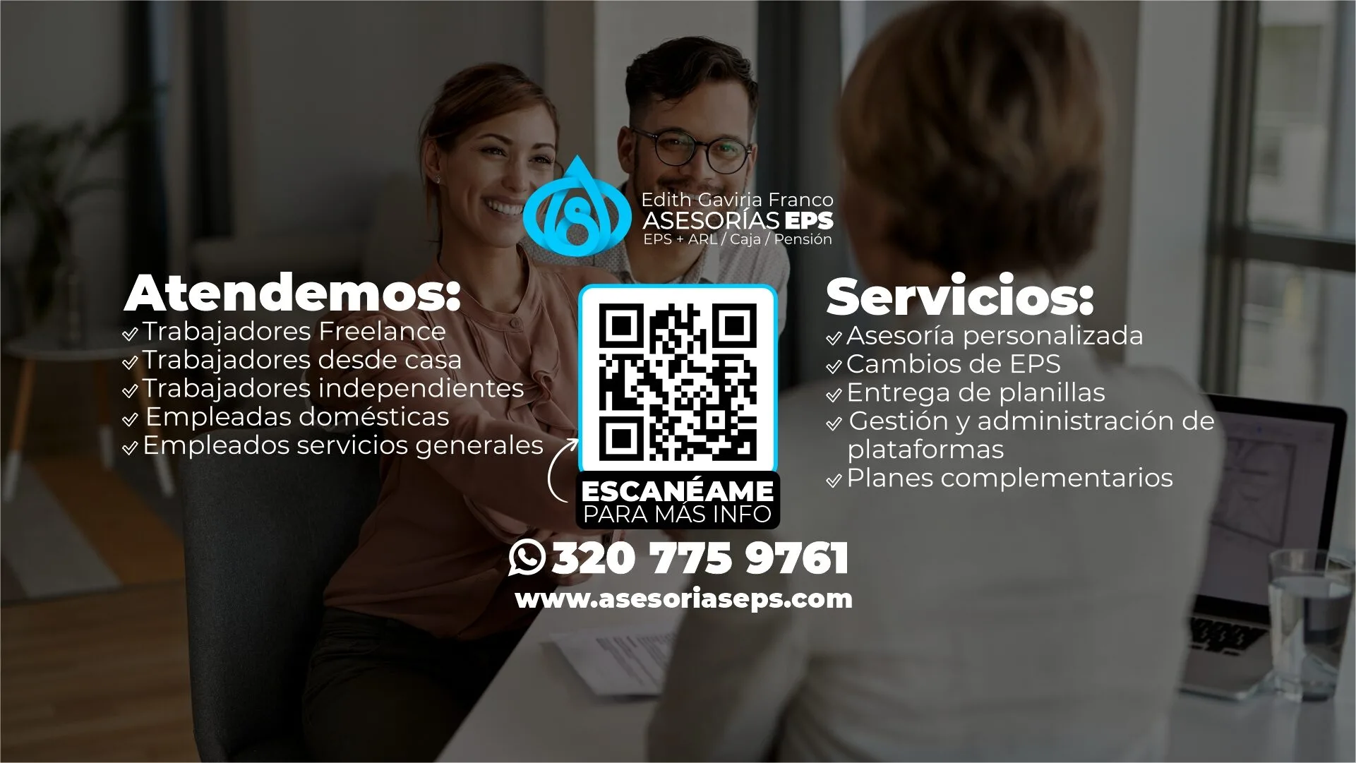 Persona realizando afiliación a seguridad social en Colombia